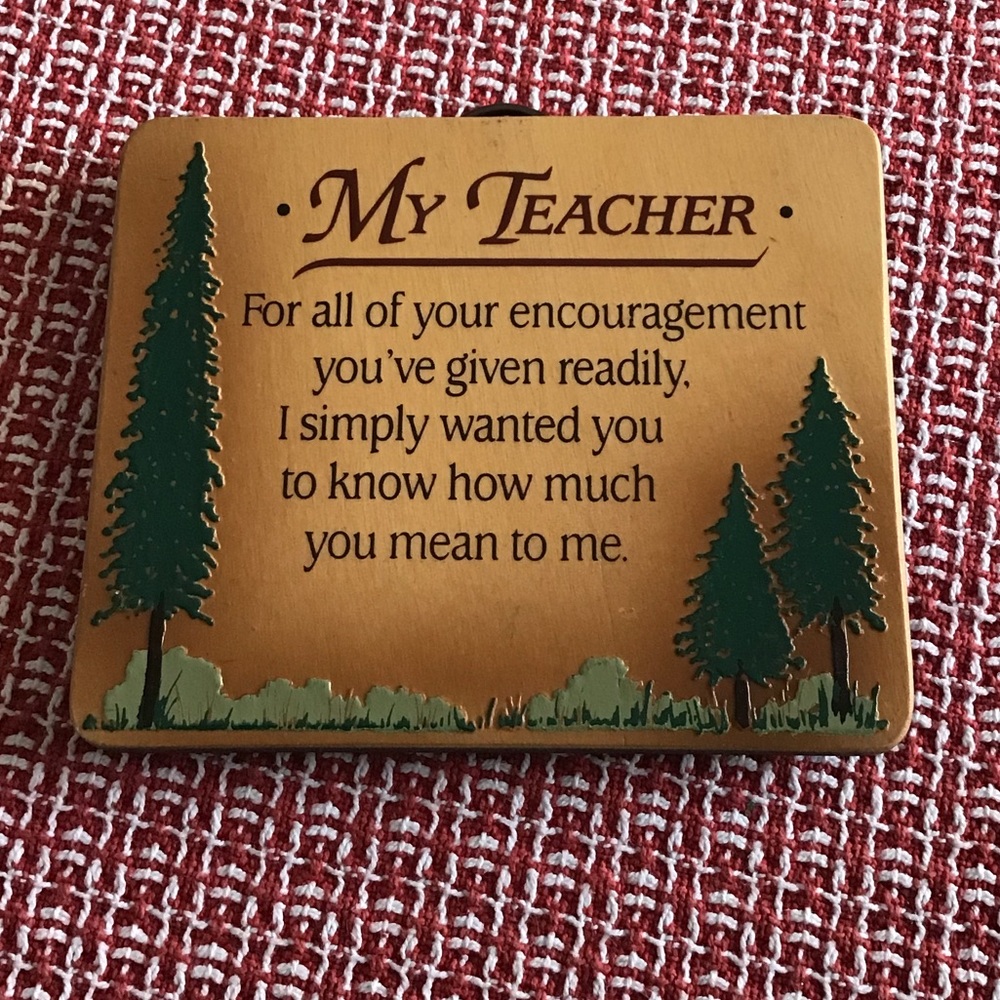 Teacher gift frame art work nature